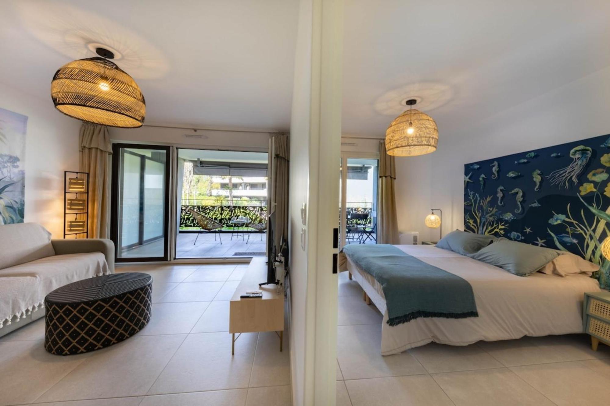 06Ah - Superb Waterfront T2 - Swimming Pool Apartment Villeneuve-Loubet Ngoại thất bức ảnh